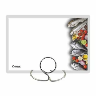 Cenówki Laminowane Białe 65X95 - Ryby 50 Szt. - Cenówki - miniaturka - grafika 1