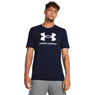 Koszulki sportowe męskie - Koszulka fitness męska UNDER ARMOUR 1382911 z krótkim rękawem - miniaturka - grafika 1