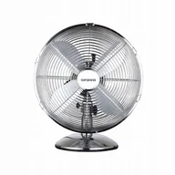 Wentylatory - Orava SF-100 X stolní oscilující ventilátor, 3 stupně rychlosti, oscilace doprava a doleva, stříbrná - miniaturka - grafika 1
