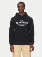 Bluzy męskie - Quiksilver Bluza EQYFT05089 Czarny Regular Fit - miniaturka - grafika 1