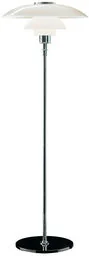 Louis Poulsen - Ph 4 -3 Szklana Lampa Podłogowa Chrome Plated Louis Poulsen - Lampy stojące - miniaturka - grafika 1