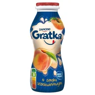 Kefiry, jogurty, maślanki - Gratka Napój mleczny o smaku brzoskwiniowym 170 g - miniaturka - grafika 1