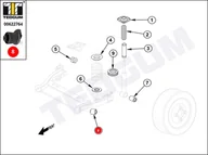 Układ zawieszenia - akcesoria - Silentblok zawieszenia TEDGUM 00622764 1H0501541A - miniaturka - grafika 1