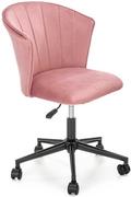 Fotele i krzesła biurowe - Halmar Fotel welurowy różowy PASCO - miniaturka - grafika 1