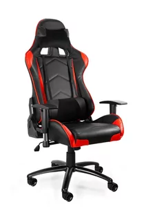 Fotel gamingowy, biurowy, dynamiq V5, czarny, czerwony - Fotele gamingowe - miniaturka - grafika 1