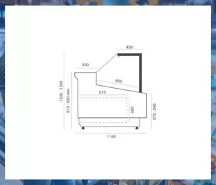 Lada chłodnicza CARMEN XL 2580 powiększone komory - Szafy i witryny chłodnicze - miniaturka - grafika 4