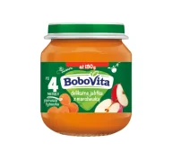 Desery dla dzieci - BoboVita deserek w słoiczku po 4 miesiącu Delikatne Jabłka z Marchewką 130 g - miniaturka - grafika 1