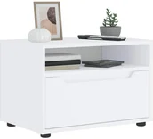 Szafki RTV - vidaXL Szafka pod TV"VISNES" Biała 60x40x38 cm Drewno klejone - miniaturka - grafika 1