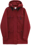 Kurtki damskie - Vans kurtka street zimowa damska DRILL LONG CHORE COAT MTE Pomegranate - miniaturka - grafika 1