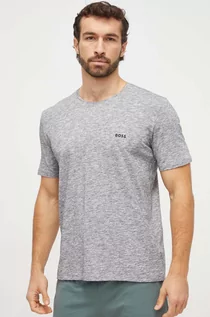 Koszulki męskie - BOSS t-shirt lounge kolor szary melanżowy - Boss - grafika 1