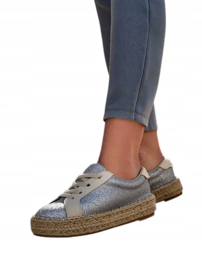 SREBRNE TRAMPKI DAMSKIE SERCELE 41