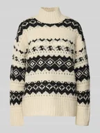 Swetry damskie - Sweter z dzianiny o kroju regular fit z półgolfem model ‘AMPLE’ - miniaturka - grafika 1