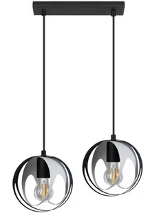 Lampex Ball lampa wisząca 2-punktowa czarna/biała LPX0099/2L - Lampy sufitowe - miniaturka - grafika 1