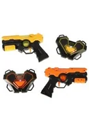 Zabawy w naśladowanie dorosłych - Paintball laserowy pistolet x 2 z tarczą x 2 na podczerwień - miniaturka - grafika 1