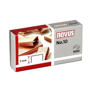 NOVUS ZSZYWKI MIEDZIOWANE NOVUS NO 10 X 1000 zakupy dla domu i biura 040-0207 NO - Artykuły biurowe - miniaturka - grafika 1