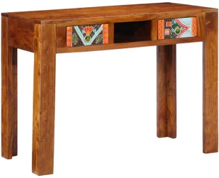 Stół 100x50x75 cm z litego drewna akacjowego - Stoły - miniaturka - grafika 1