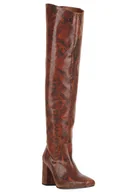 Botki damskie - Buty damskie Pinko Laetitia 2 muszkieterki skórzane-39 - miniaturka - grafika 1