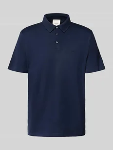 Koszulka polo o kroju relaxed fit z wyhaftowanym logo model ‘SUPIMA’ - Koszulki męskie - miniaturka - grafika 1
