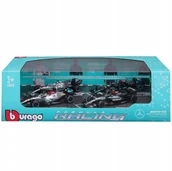Samochody i pojazdy dla dzieci - ZESTAW BOLIDÓW F1Mercedes AMG W12 W13 W14 1:43 BBURAGO 18-38093 - miniaturka - grafika 1