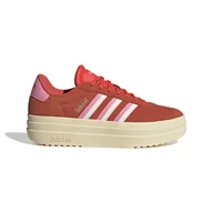 Półbuty damskie - Damskie Buty ADIDAS VL COURT BOLD JI1786 – Czerwony - miniaturka - grafika 1