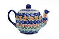 Czajniki na gaz - Ceramiczna czajnik kula Ceramika Bolesławiec - miniaturka - grafika 1