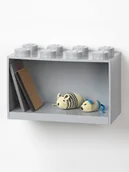 Zestawy mebli dla dzieci - LEGO Regał ścienny "8 Knobs" w kolorze szarym - 31,8 x 21,3 x 16 cm - miniaturka - grafika 1
