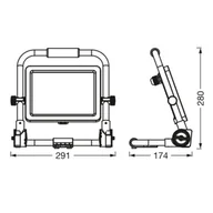 Oświetlenie warsztatowe - Ledvance LED-Worklight Value R-Stand reflektor LED 50W - miniaturka - grafika 1