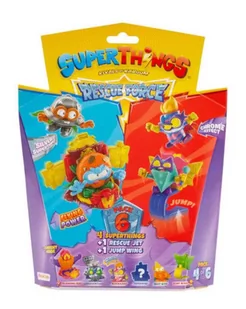Superthings 4 Figurki + 2 Pojazdy Rescue Force S10 Pack4Of6 - Figurki kolekcjonerskie - miniaturka - grafika 1