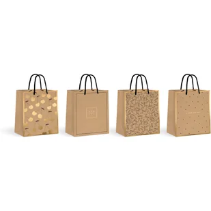 Torebka prezentowa KRAFT (12szt.) 18x23x10cm INTERDRUK - Akcesoria do pakowania - miniaturka - grafika 1