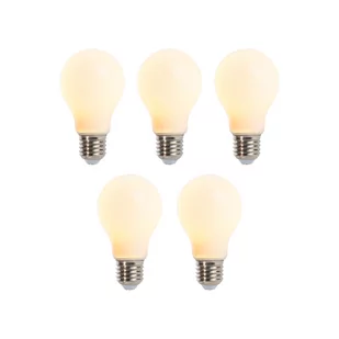 LUEDD Zestaw 5 ściemnialnych lamp LED E27 A60 mat 5W 380lm - Żarówki LED - miniaturka - grafika 1