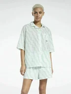 Bluzki damskie - Reebok Koszula "Summer Waves" w kolorze zielonym - miniaturka - grafika 1