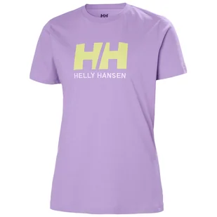 Damska Koszulka z krótkim rękawem HELLY HANSEN W HH LOGO T-SHIRT 34112_699 – Fioletowy - Koszulki i topy damskie - miniaturka - grafika 1