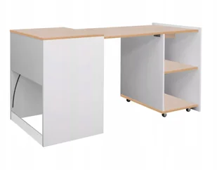 Biurko rozsuwane DUO białe Signal - Biurka - miniaturka - grafika 1