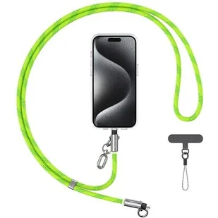 Smycz do telefonu z kablem do ładowania USB-C - Lightning USAMS SJ746 30W 1.2 m Zielony - Kable USB - miniaturka - grafika 1