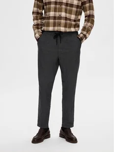Selected Homme Spodnie materiałowe 16090956 Szary Slim Tapered Fit - Spodnie męskie - miniaturka - grafika 1