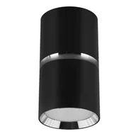 Lampy sufitowe - Lampa punktowa natynkowa Dior 04254 Ideus tuba do kuchni czarna chromowana - miniaturka - grafika 1