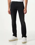 Spodnie męskie - Just Cavalli Spodnie męskie z 5 kieszeniami dżinsów, 900 czarne, 24 - miniaturka - grafika 1