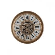 Zegary - Emaga Zegar Ścienny DKD Home Decor Złoty Biały Żelazo Vintage (95 x 10 x 95 cm) - miniaturka - grafika 1