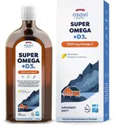 Witaminy i minerały - Osavi - Super Omega + D3, 2900mg Omega 3, Cytryna, Płyn, 500 ml - miniaturka - grafika 1