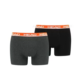 Majtki męskie - Bokserki męskie Head Basic Boxer 2 Pack - grafika 1