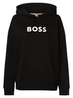 Bluzy damskie - BOSS - Damska bluza z kapturem  C_Edelight_1, czarny - miniaturka - grafika 1