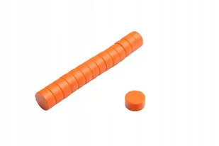 Magnes Biurowy E 12,7x6,35 - Pomarańczowy 10 sztuk - Magnesy - miniaturka - grafika 1