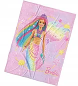 Koce i narzuty dla dzieci - KOC CORAL BARBIE 150x200 cm SYRENKA - miniaturka - grafika 1