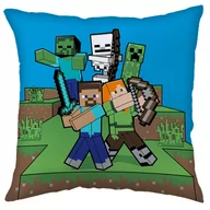 Kołdry i poduszki dla dzieci - Minecraft Poduszka ozdobna , poduszka kwadratowa 40x40 cm OEKO-TEX - miniaturka - grafika 1
