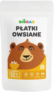 BioBas Płatki owsiane BIO 220 g - Płatki śniadaniowe i musli - miniaturka - grafika 1