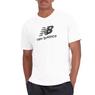 Koszulki sportowe męskie - Koszulka New Balance MT31541WT - biała - miniaturka - grafika 1