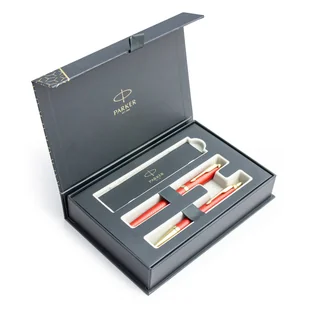 Zestaw Pióro Wieczne + Długopis Parker IM Premium Red GT 2143650 + 2143644 - Zestawy piśmiennicze - miniaturka - grafika 1