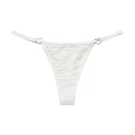 Majtki damskie - Stringi z łączeniami serduszka - Biały S - miniaturka - grafika 1