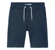 Spodenki damskie - NAME IT Szorty jeansowe, granatowy, 110 cm - miniaturka - grafika 1