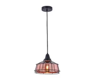 Lampy sufitowe - Klausen 111007 - Żyrandol na lince FACTORY 1xE27/11W/230V róża złoty/czarny - miniaturka - grafika 1